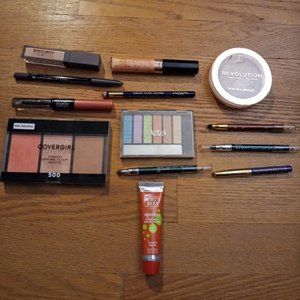 assorted makeup supplies unused